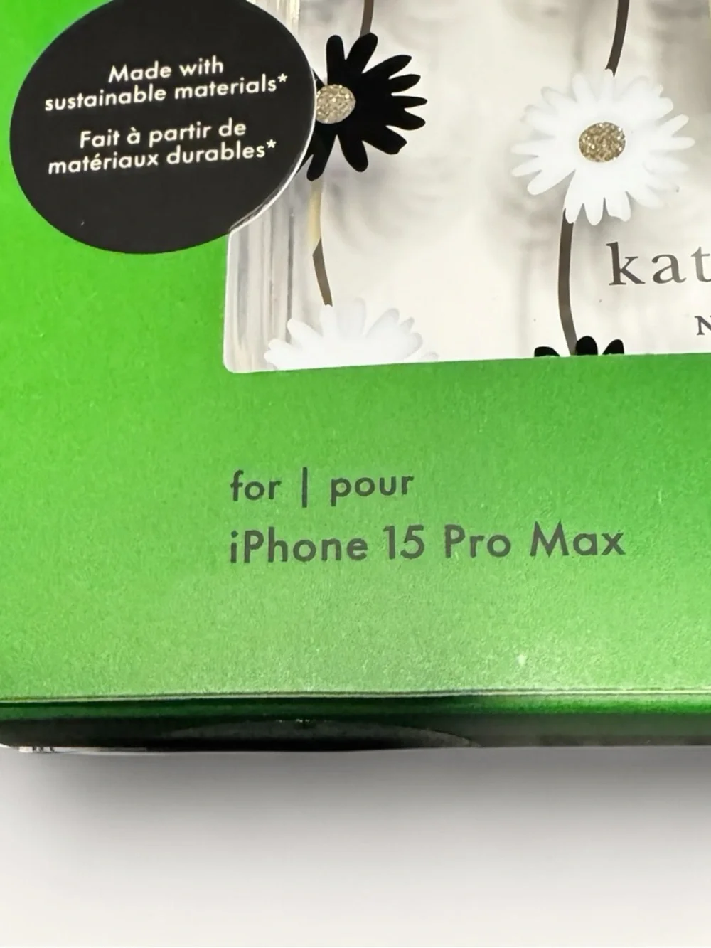 Kate Spade iPhone 15 Pro Max MagSafe Case - Black/White Daisy